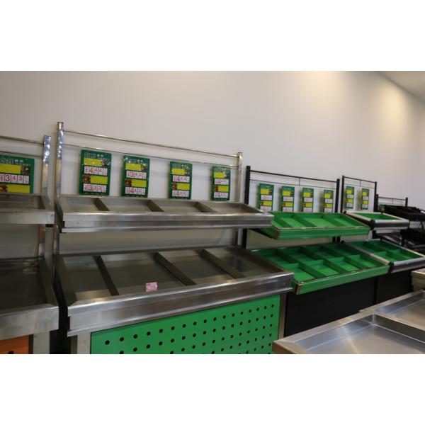 Metallic Fruit And Vegetable Display Stand , Fruit Vegetable Display Rack