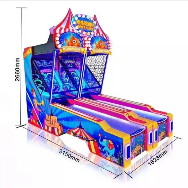 Indoor Entertainment Happy Sport Bowling 2 Players Arcade Video Happy Rolling Tickets Redemption Game Machine