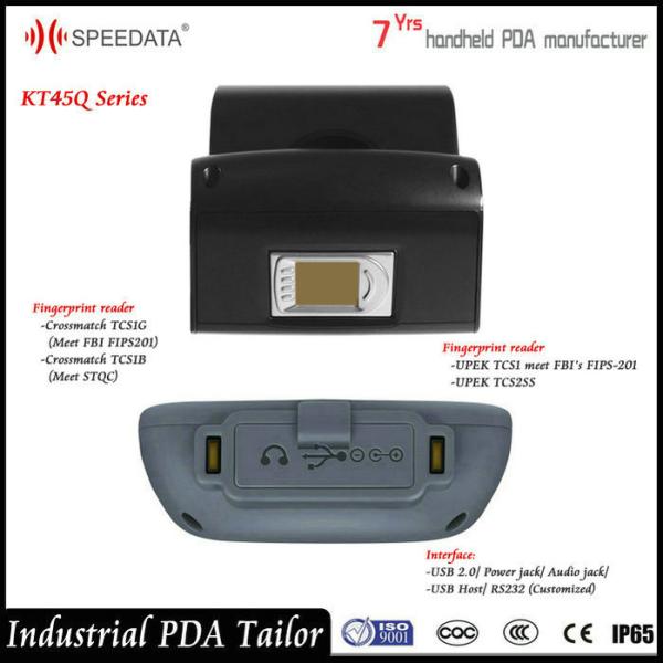 Android Data Collection Device Portable PDA Thermal Printer with Barcode Scanner fingerprint
