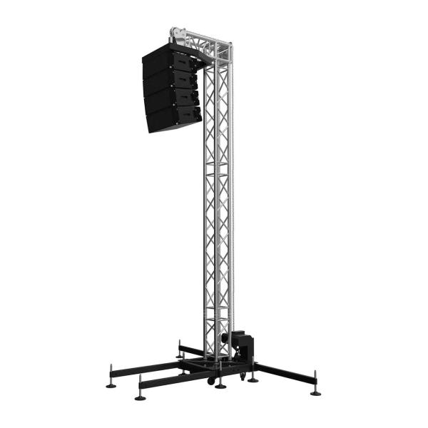 Portable Audio Line Array Lift Tower Square Triangle Aluminum Alloy Truss Speaker Tower