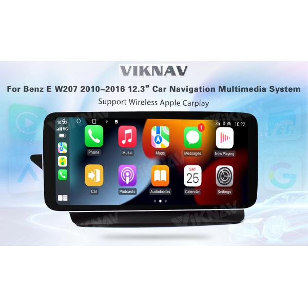 Viknav 12.3 Inch Android Car With Screen Multimedia Player For Mercedes Benz E Class W207 2010-2016 GPS 2Din NTG5.0