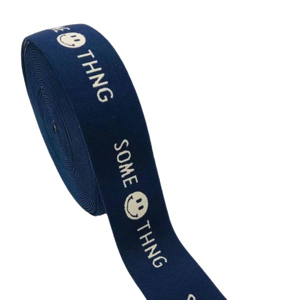 Colorful Elastic Rope Stretch Strap Cord Elasticity Knit Flat Jacquard Elastic Tape For Underwear Boxer Waistbands