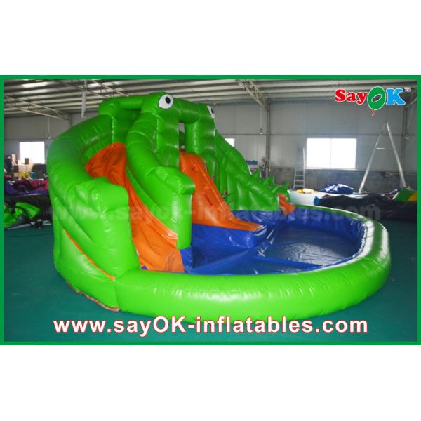 Inflatable Bounce Slide Giant Inflatable Bouncer Slide For Poor , Adult Kids Frog Bouncy Castle
