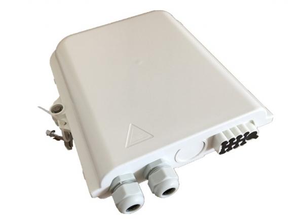 White PC Material Fiber Optic Termination Box 16 Core For CATV System
