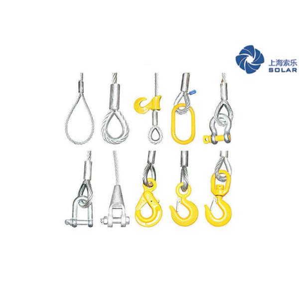 6X37 IWRC Wire Rope Sling Hooks & Link Soft Eye