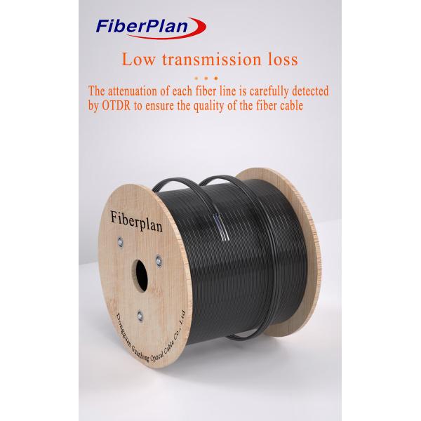Super High Quality GJYXCH Fiber G652.D Single Core FTTH Drop Cable With Messenger