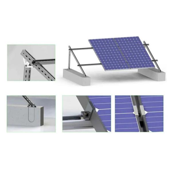 Ground Solar Panel Mount With Adjustable Tilt Angle