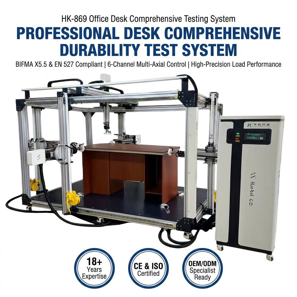 Office Desk Fatigue Testing Machine 2000N Static Load Table Durability Tester Furniture Lab Equipment