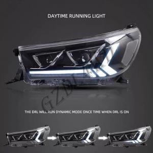 China Clear Lens 4x4 Driving Lights  ,  Toyota Hilux Revo Rocco 2015 LED DRL Projector Head Light on sale