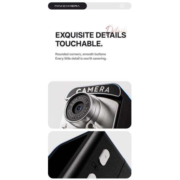 1080P Mini Digital Camera Retro Vintage Compact Design