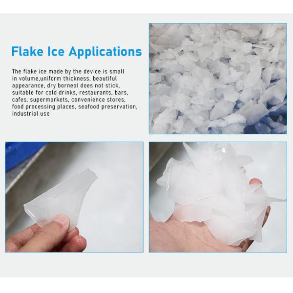 3Phase Commercial Ice Flaker Machine 2000kg Storage Capacity Rustproof