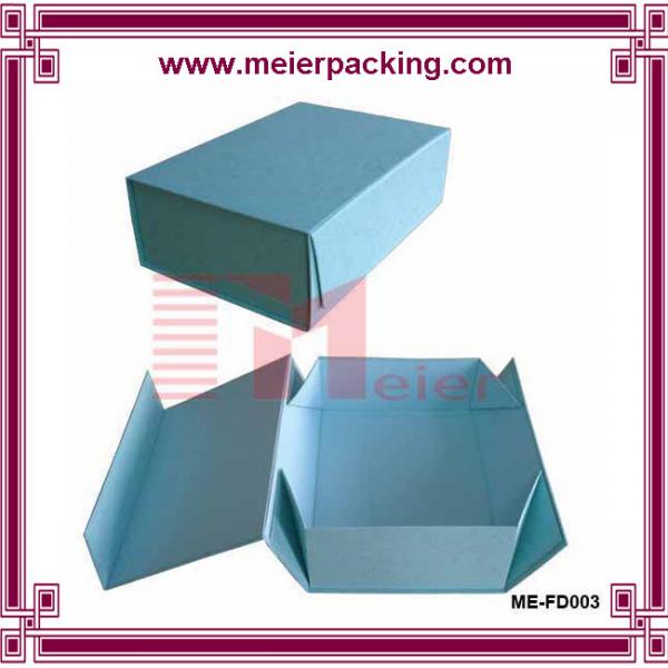 Buy Blue pantone printing recyclable grey paper folding gift box Retail expandable file folder for sale at wholesale prices
