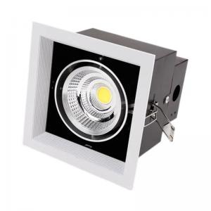 Quality COB Square LED Ceiling Spotlights Multi Head Led Ceiling Grid Light for sale