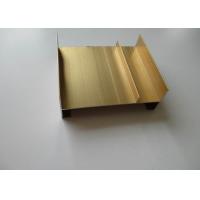 China Golden Anodized Aluminium Track Extrusions Mill Finish OHSAS ISO9001 Certification for sale