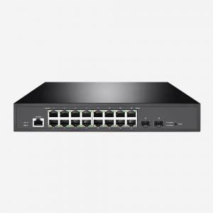 China 36Gbps Layer 2+ Managed Gigabit Switch 16 Ethernet RJ45 Ports 2SFP Switch on sale
