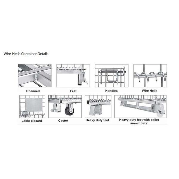 SGS Supermarket Wire Mesh Security Cage 0.8 Tons Heavy Duty Wire Container