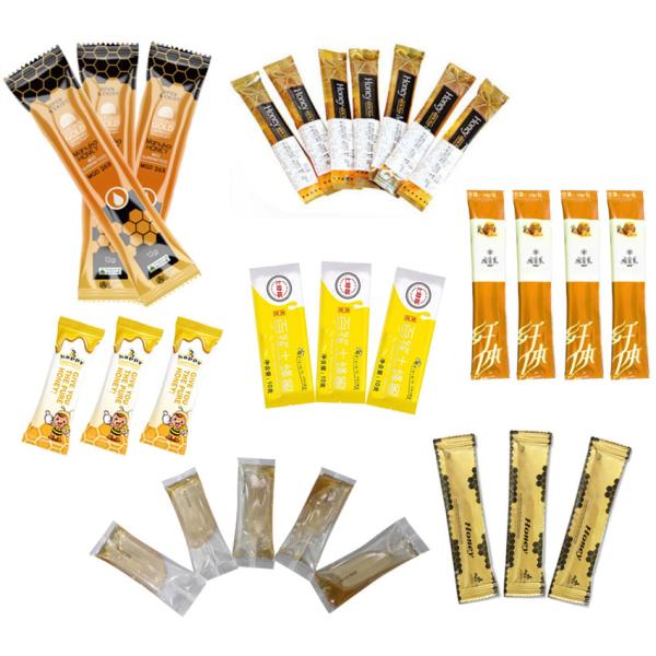 80-120 Bags /Min Liquid Sachet Packing Machine For Honey Drinks Lollipop 2.8kw