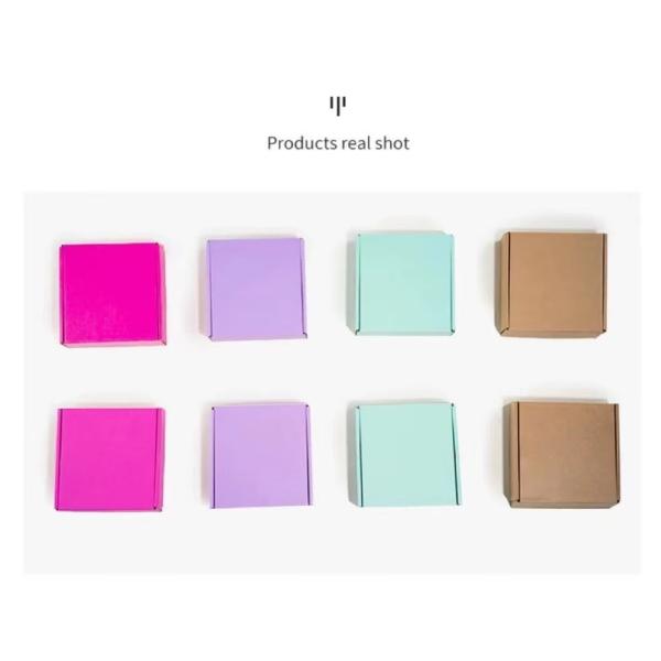 Gift Packaging Rectangle Corrugated Paper Box CMYK UV Printing