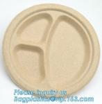 corn starch plastic round food tray food tray with lid Biodegradable Plastic
