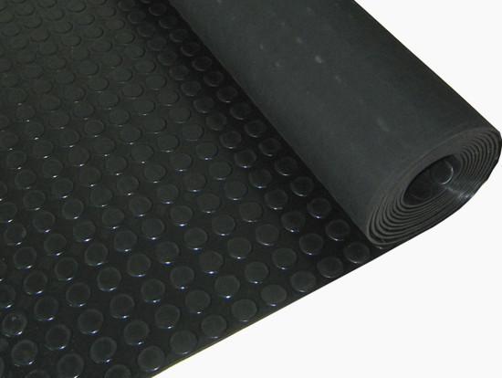 Buy 1 - 1.5m Width Round Button Industrial Rubber Sheet , Anti-slip Rubber Flooring Sheet at wholesale prices