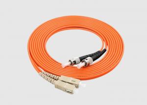Quality 3M ST/SC Duplex Multimode Fiber Patch Cable Orange 50/125 OM2 3.0mm for sale