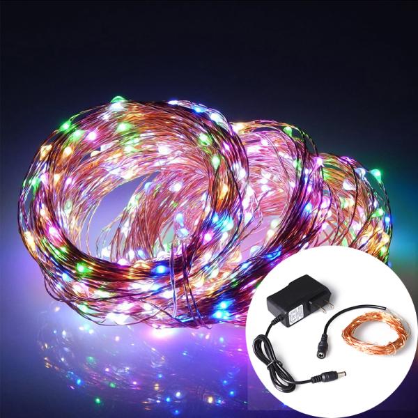 DC Powered Multi-Color 10m LED String Lights For Christmas, Party, Festival Decoraction