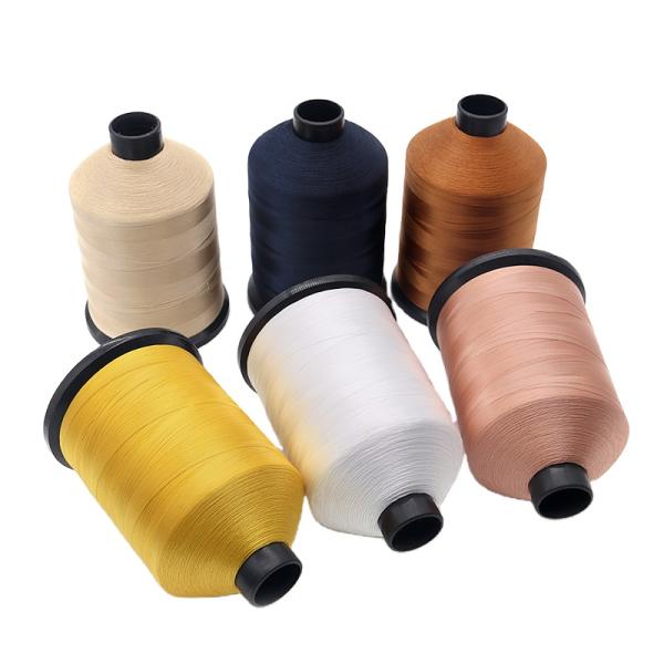 Low Shrinkage V-92 16oz. 6000Y White UV Bonded Polyester Thread for Upholstery Sewing