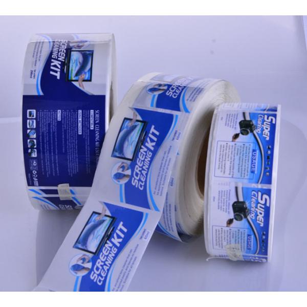 Custom waterproof rectangle label stickers for detergent bottle packaging