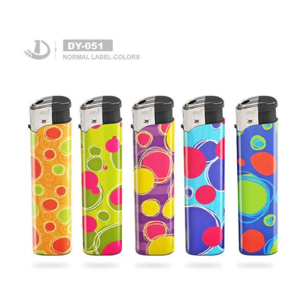 Transparent Pink Electric Lighter with Refillable Capability and Child Resistance