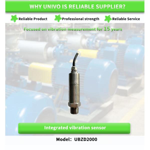 Maximum Vibration 2000g UBZD2000Y Vibration Transmitters For Rotating Machinery