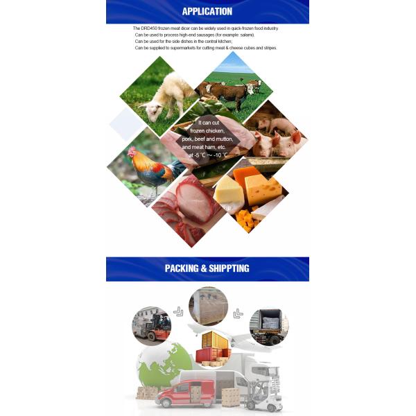 3000kg/H Meat Processing Machines Chicken Breast Electric Meat Slicer Cutting Machine