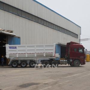 Quality Tri axle hydraulic tipping semi trailer tipper semitrailer tipping trailer tipper trailers for sale for sale
