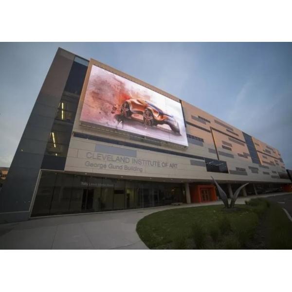 High Transparency P15.625 Outdoor Led Curtain Display For Media Facade Advertising