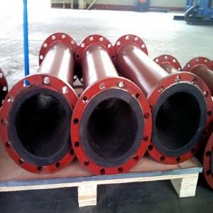 China Polyurethane Rubber Lining Pipe Hot Pressing Molding on sale