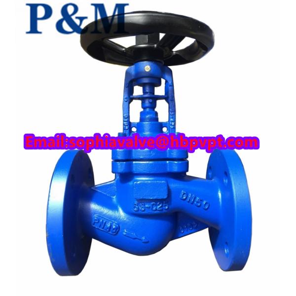 DIN PN40 GS-C25 bellows globe valve