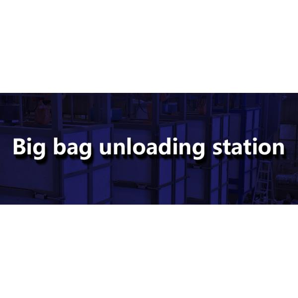 Automatic bulk bag unloading station for stainless steel powder