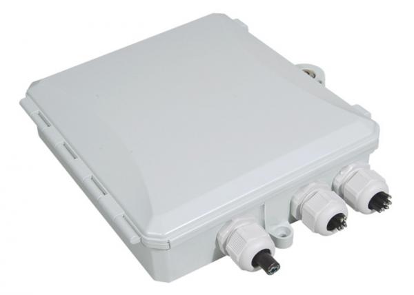 Buy Indoor Wall Mount Fiber Optic Distribution Splitter Box 12 Cores Ip65 1 Inlet 2 Outlet at wholesale prices