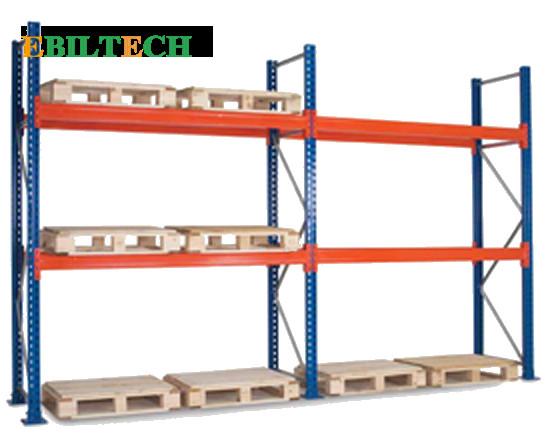 Metal Teardrop Pallet Rack Uprights , Selective Pallet Racking Systems America & Europe Style