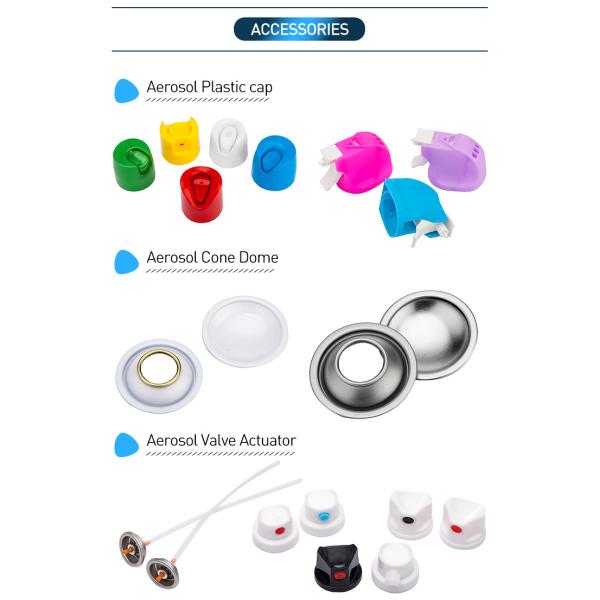 Anticorrosive Spray Paint Valve One Inch Aerosol Can Components