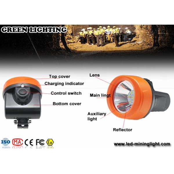ABS Light Weight LED Mining Light , IP68 grade Professional Miner Cap Lamp