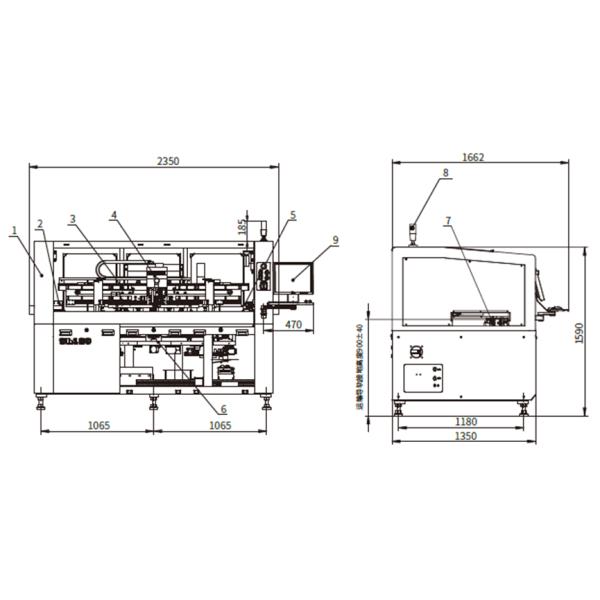 SL120 Solder Paste Printing Machine 3kw Full Automatic SMT Screen Printer