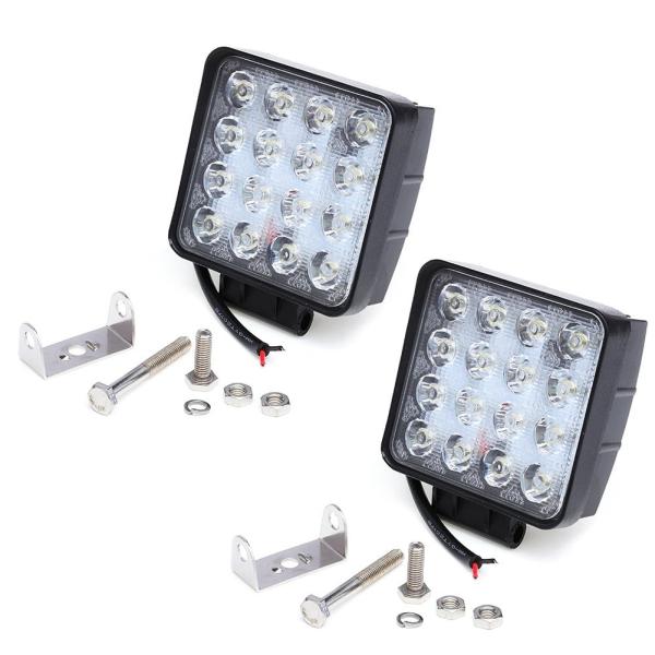 48W LED work light with EMC function square LED light for off road vehicles ATV UTV trucks tractor