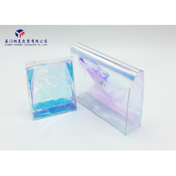 Rainbow Color Flexible Small Soft Vinyl Bags Rectangle Packing Small Articles
