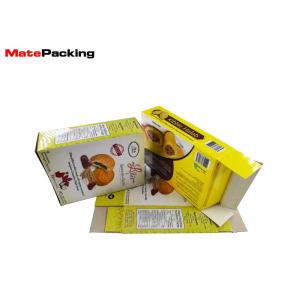 Folding Customized Cookie Packaging Boxes , Paper Cardboard Food Boxes