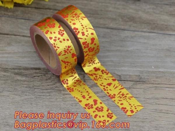 Buy foil tape custom printed decorative washi foil tape,Assorted Designs Christmas Washi Masking Tape,Logo Printed Gold Foil at wholesale prices
