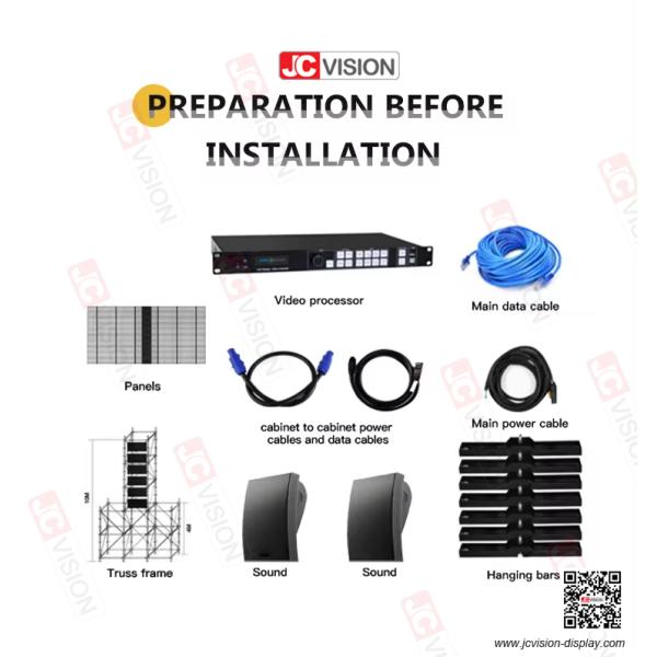 JCVISION LED Transparent Glass Window Video Wall Display High Brightness