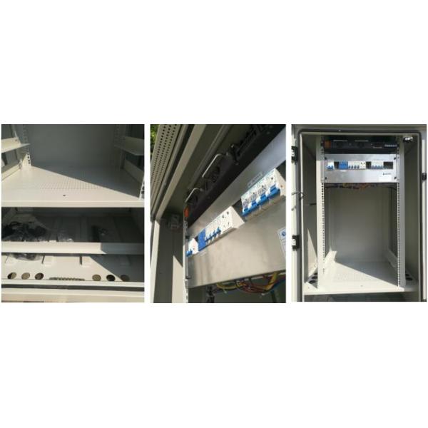 Double Wall 21U DC48V Pole Mount Weatherproof Enclosure