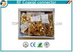 PCB Assembled RG174 RF Coaxial Connector MCX Gold Plated Less Weight