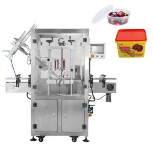 Automatic Dust Capping Machine Milk Filling Machine Biscuits Potato Chips