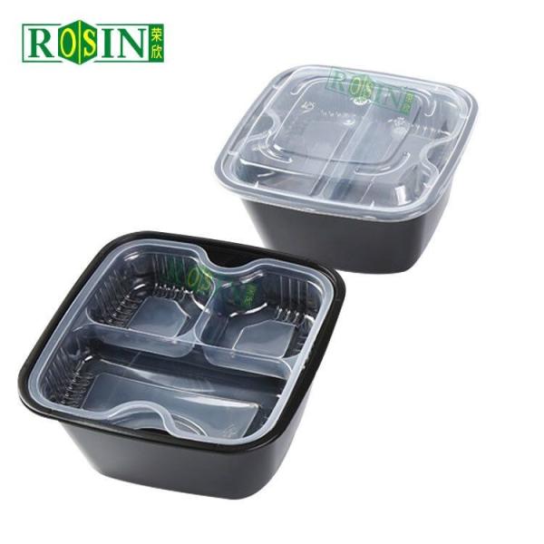 Customized Disposable Meal Prep Containers 2 Layer Snap On Lid For Hot Soup